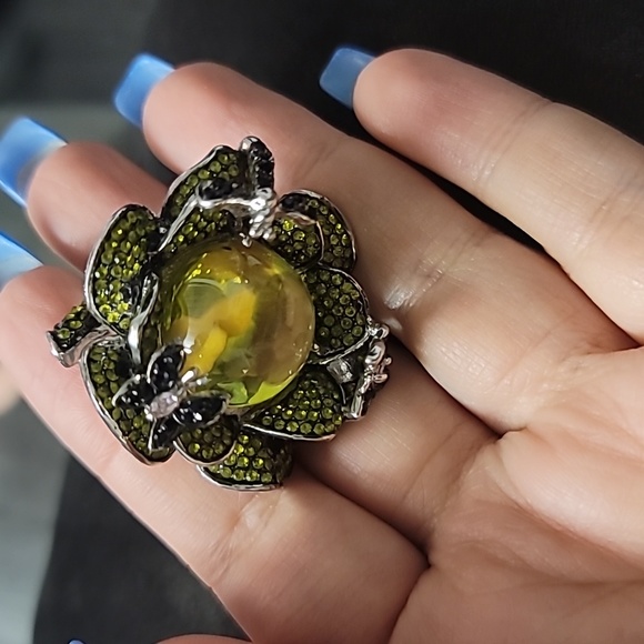 YELLOW FLORAL RING - Picture 5 of 6